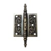 2 1/2" x 2 1/2" Brass Decorative Hinge 